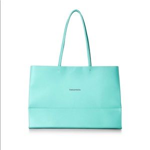 Tiffany & Co. Leather Shopping Bag Tote